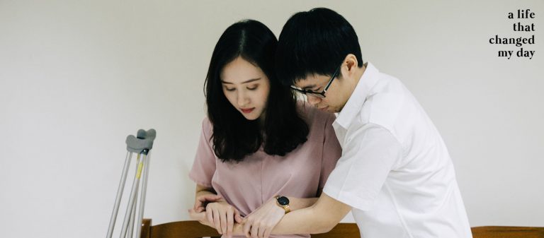 อู๋-มิ้งค์ : เพราะผมตกตึก และเธอหัวกระดูกสะโพกตาย เราถึงได้มารักกัน