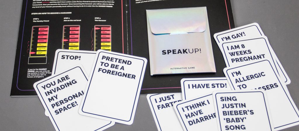 SPEAKUP! : บอร์ดเกมที่อยากให้ทุกคนกล้าพูดว่า 'หยุด!' เมื่อถูกคุกคามทางเพศ