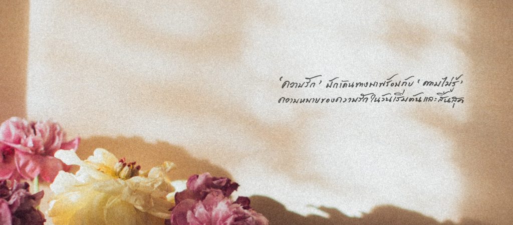 ‘ความรัก’ มักเดินทางมาพร้อมกับ ‘ความไม่รู้’ ความหมายของรักในวันเริ่มต้นและสิ้นสุด