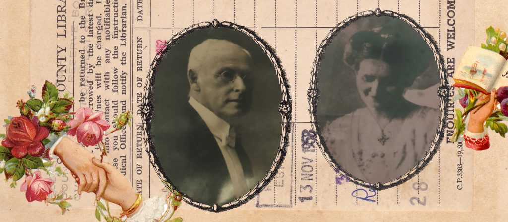 รูปคู่รักเนียลสันและเฮส์ใน Neilson Hays Library ห้องสมุดแห่งความรักของบางรัก