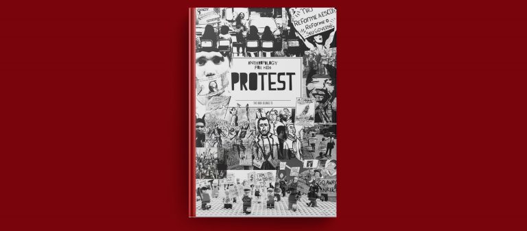 Protest หนังสือแบบฝึกหัดที่ชวนให้ผู้อ่านมาออกแบบการประท้วงของตัวเอง 