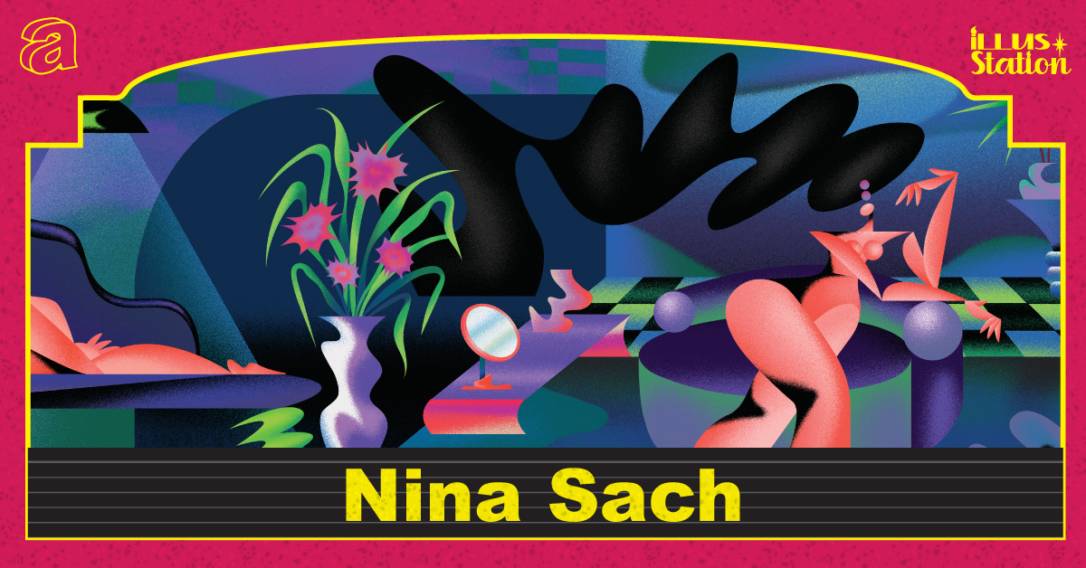 Nina Sach นักวาดที่สนุกกับการทดลองเทคนิคใหม่ๆ แล้วถ่ายทอดผ่านรูปทรงและสีสัน