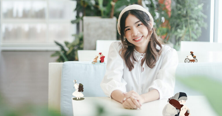 Peachful นักวาดภาพประกอบผู้โอบรับความเป็นตัวเองผ่านลายเส้นนิทานในวัยเด็ก