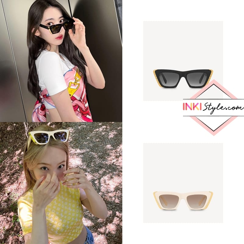 รวมคนดังฝั่ง K-POP กับแว่นกันแดด Cat Eye, แว่นกันแดด Aviator จาก Louis Vuitton 
