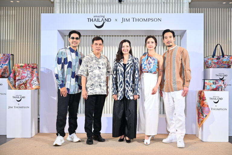 Jim Thompson ร่วมกับ ททท. เปิดตัวคอลเลกชัน “Jim Thompson 75th Anniversary” เพื่อถ่ายทอดนิยามบทใหม่ของสยาม ผ่านลวดลายผ้าไหมร่วมสมัย